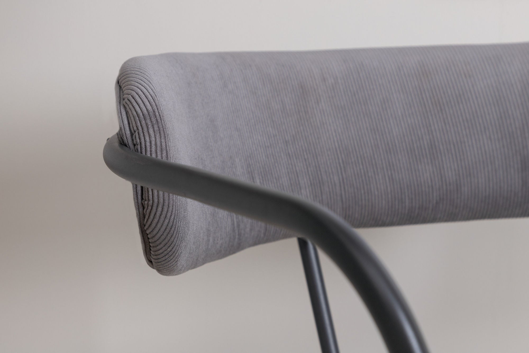 Venture Home Duffy Single Sofa - Black / Grey Corduroy