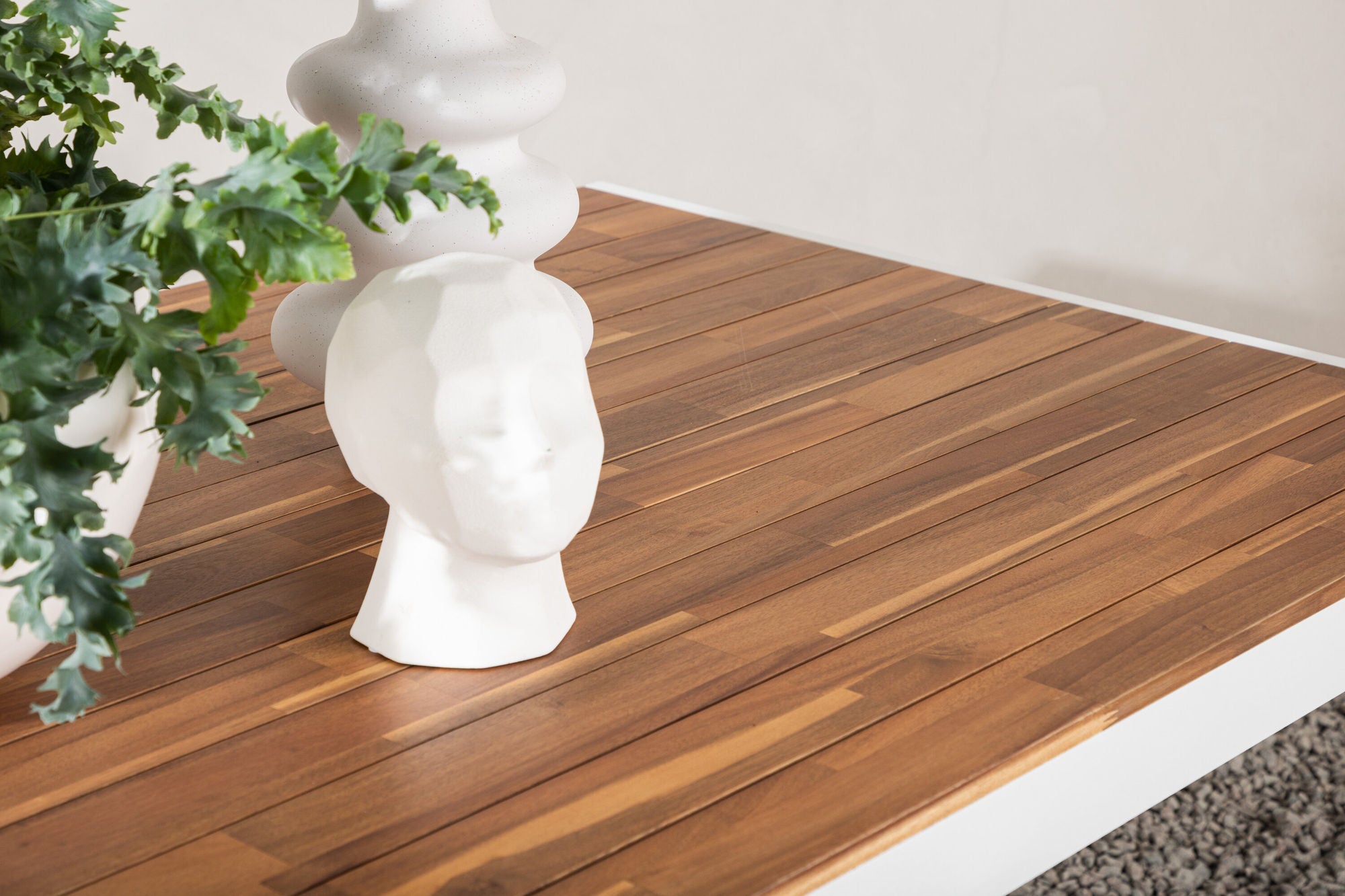 Venture Home Bois spisebord 200*100cm - White Alu / Acacia