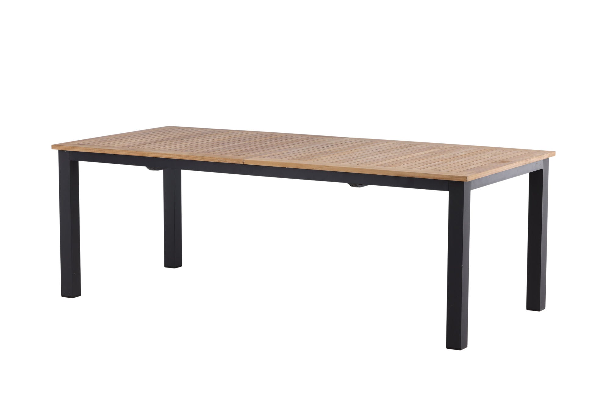 Venture Home Panama - bord - 224/324*100 - svart Alu/Teak