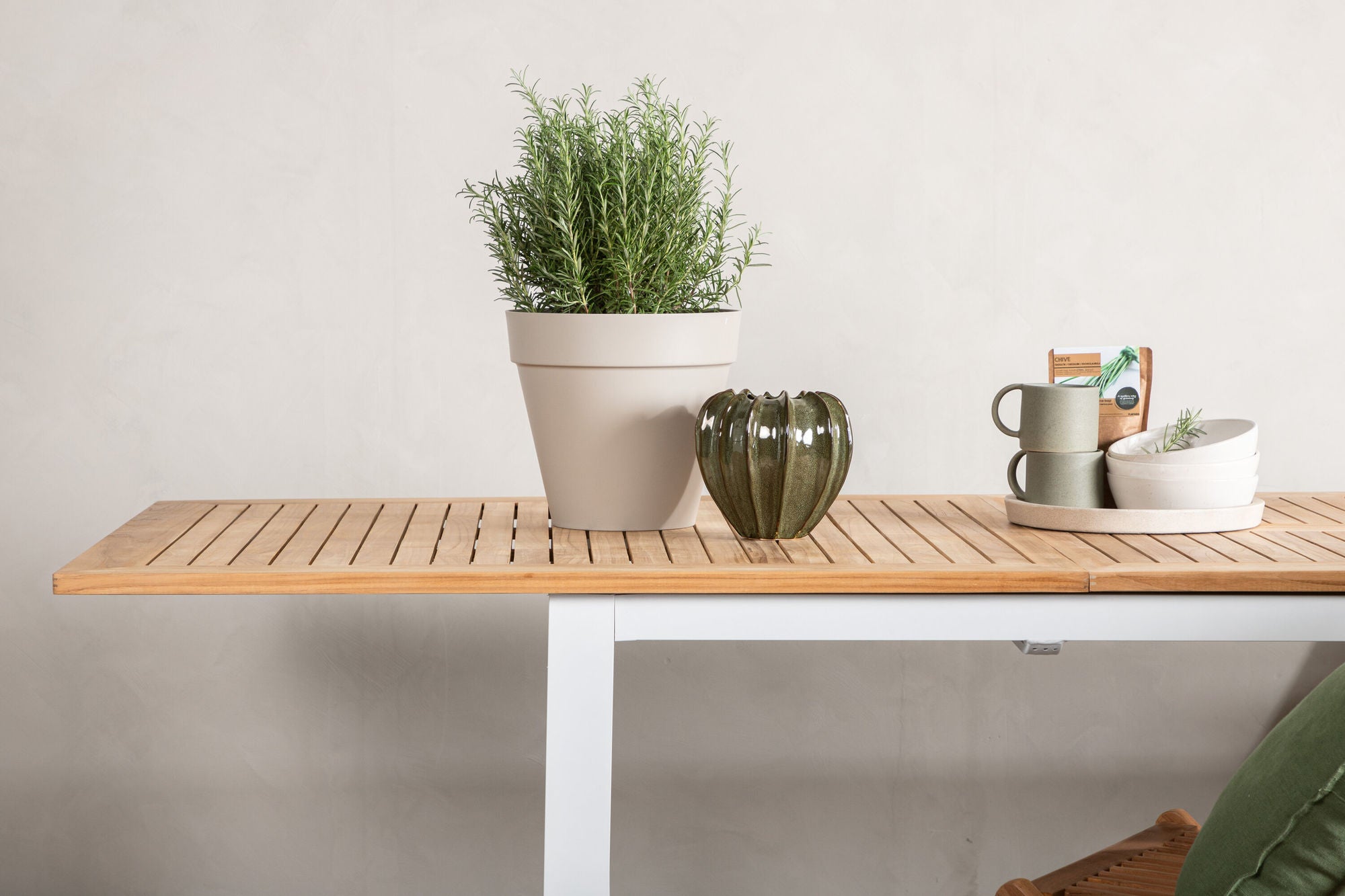 Venture Home Panama bord 224/324 - White/Teak