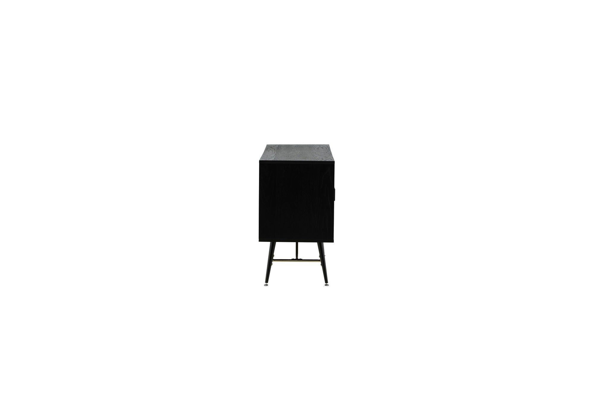 Venture Home Gold skab unit - Black Veneer - Black Legs - Brass details