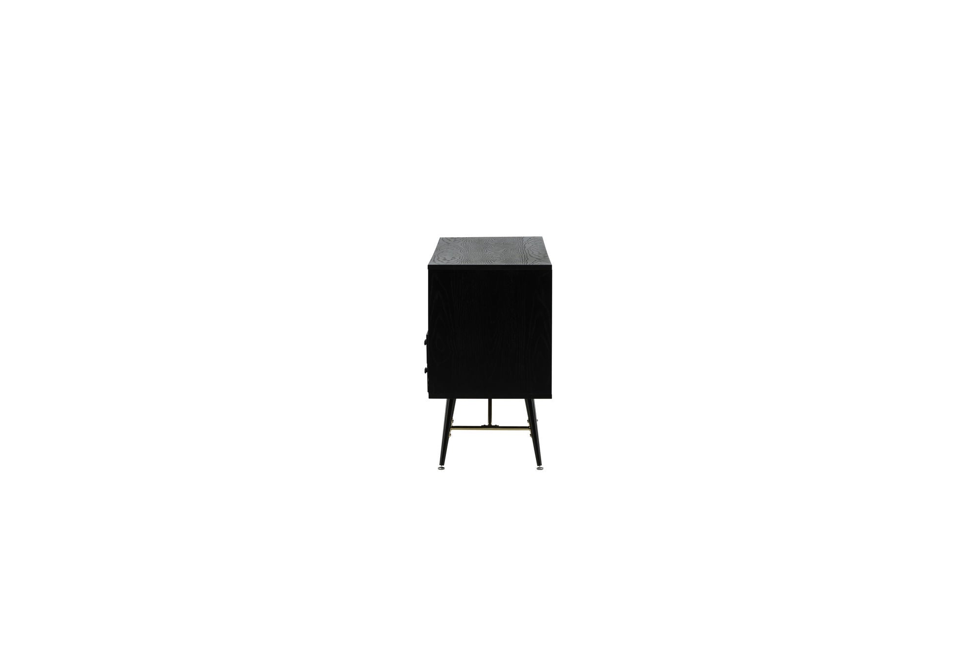 Venture Home Gold skab unit - Black Veneer - Black Legs - Brass details