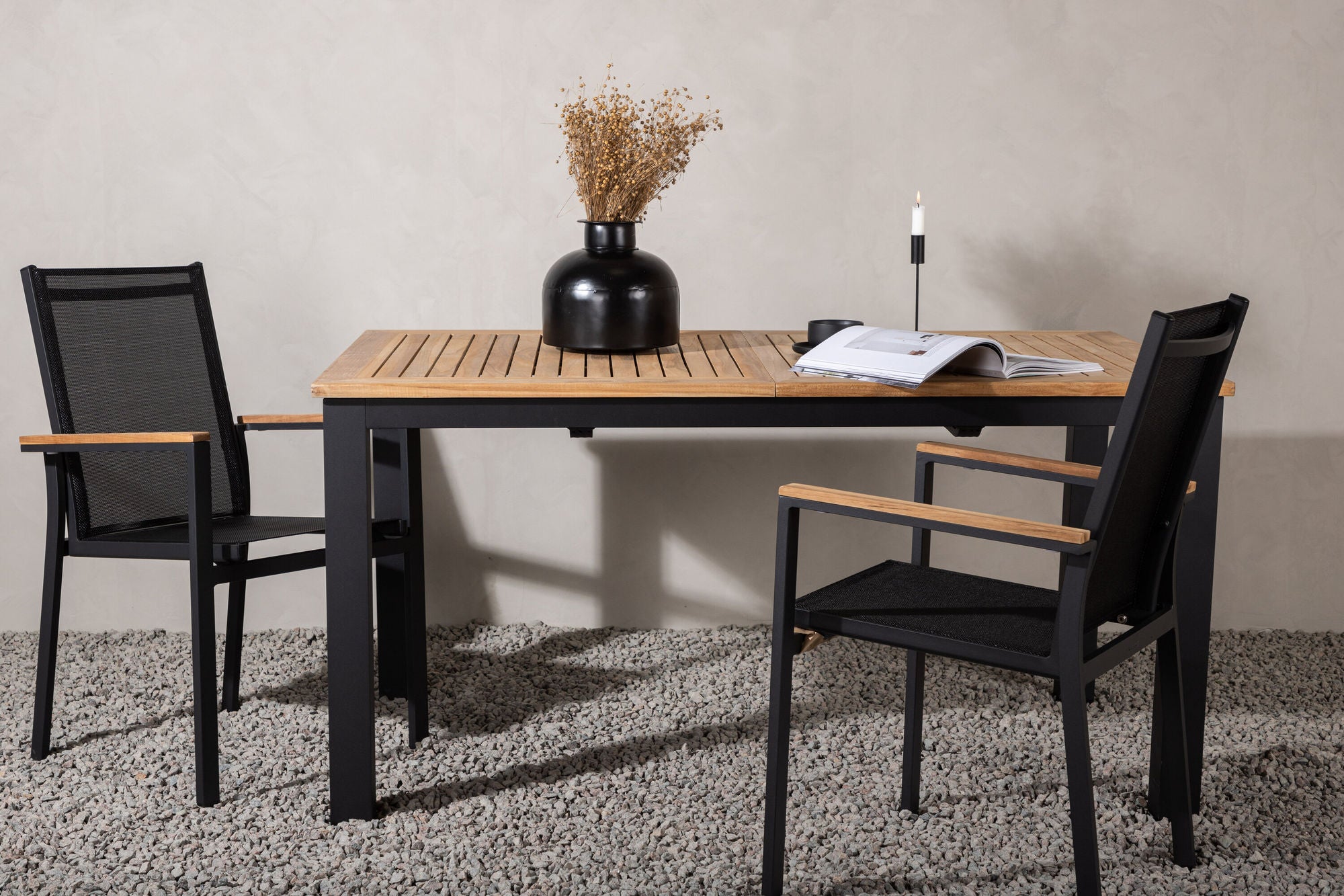 Venture Home Panama bord 152/210 - Black/Teak