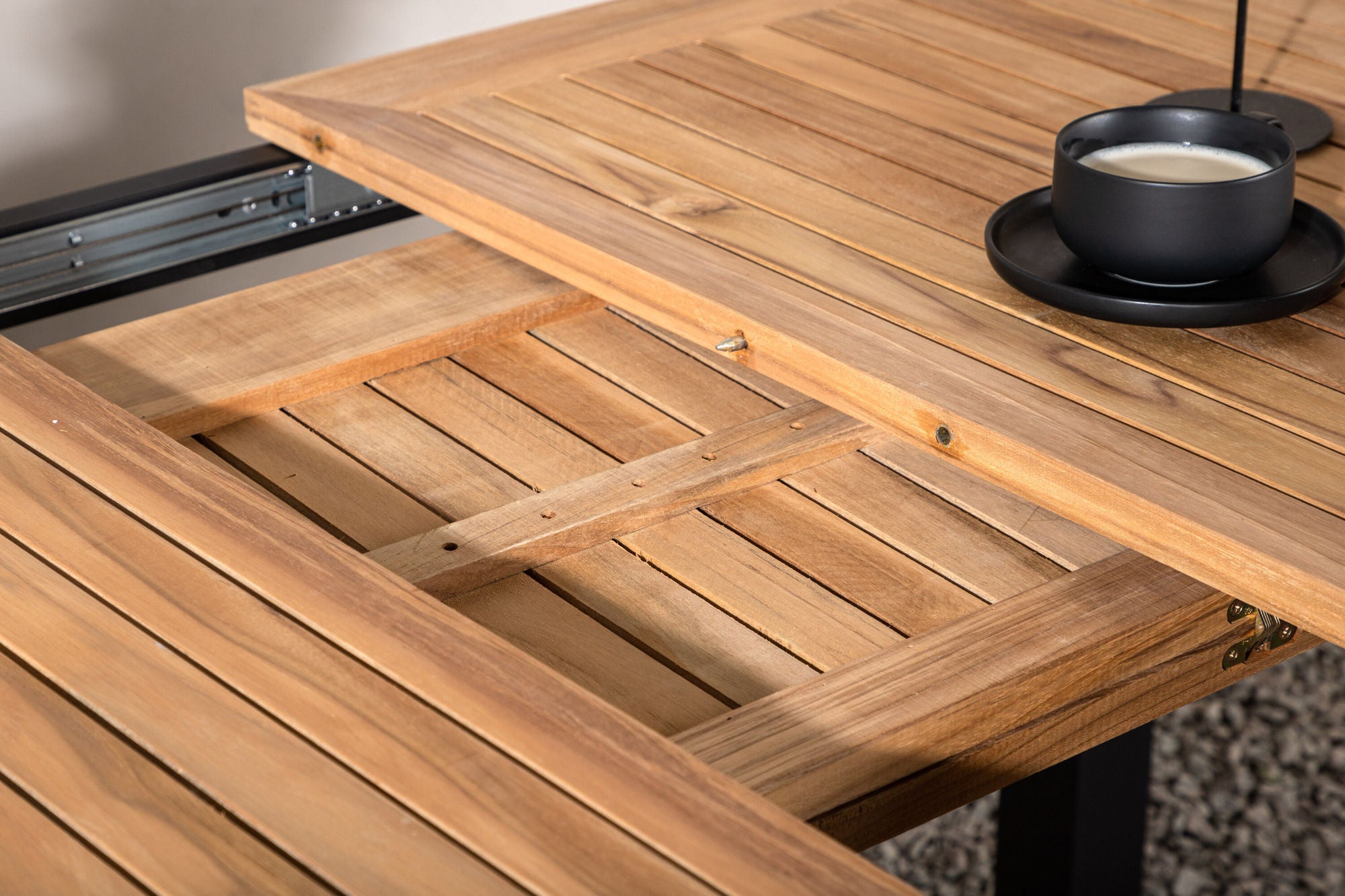 Venture Home Panama bord 152/210 - Black/Teak