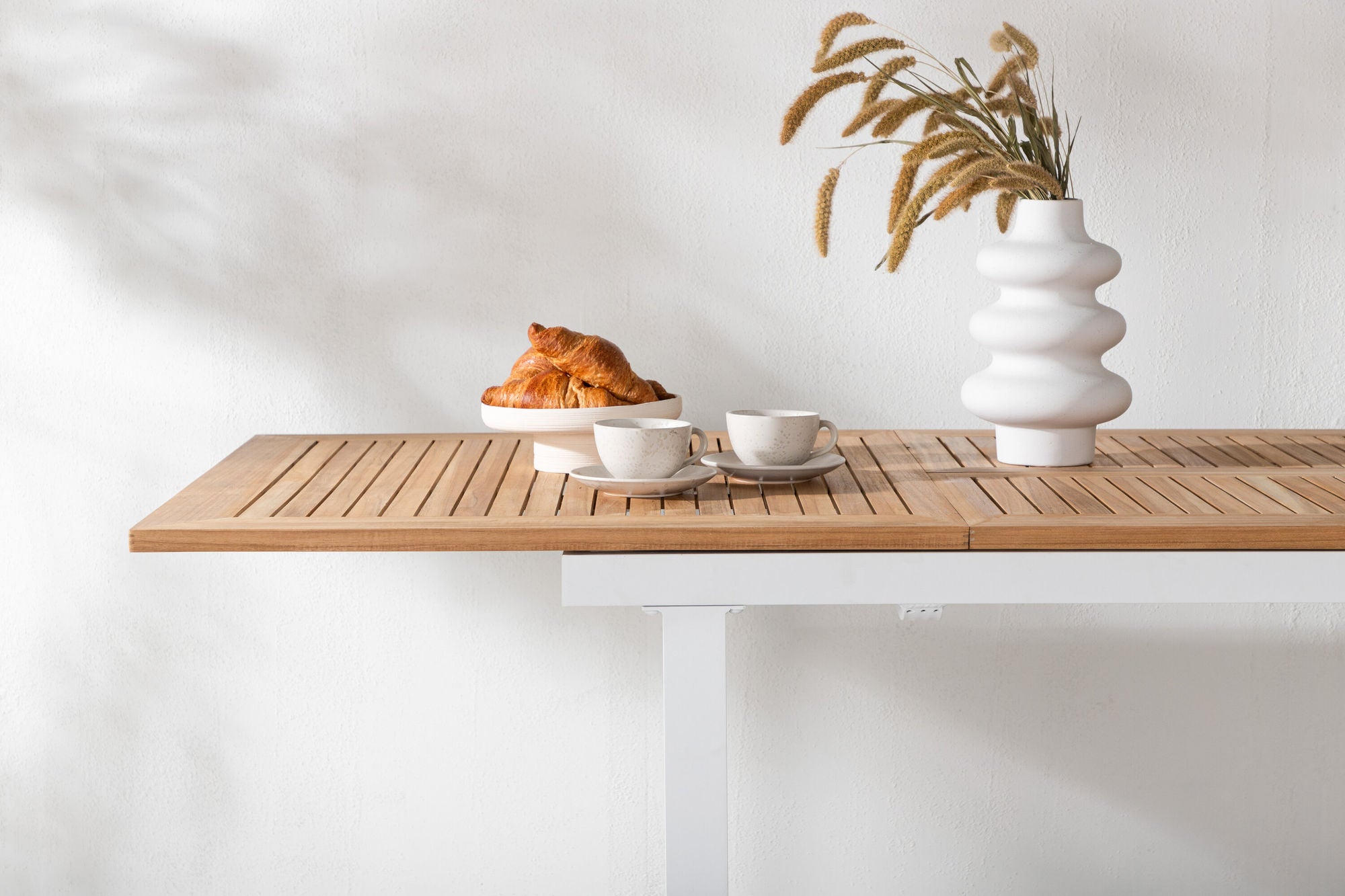 Venture Home Panama bord 160/240 - White/Teak ersätter 6023-550L