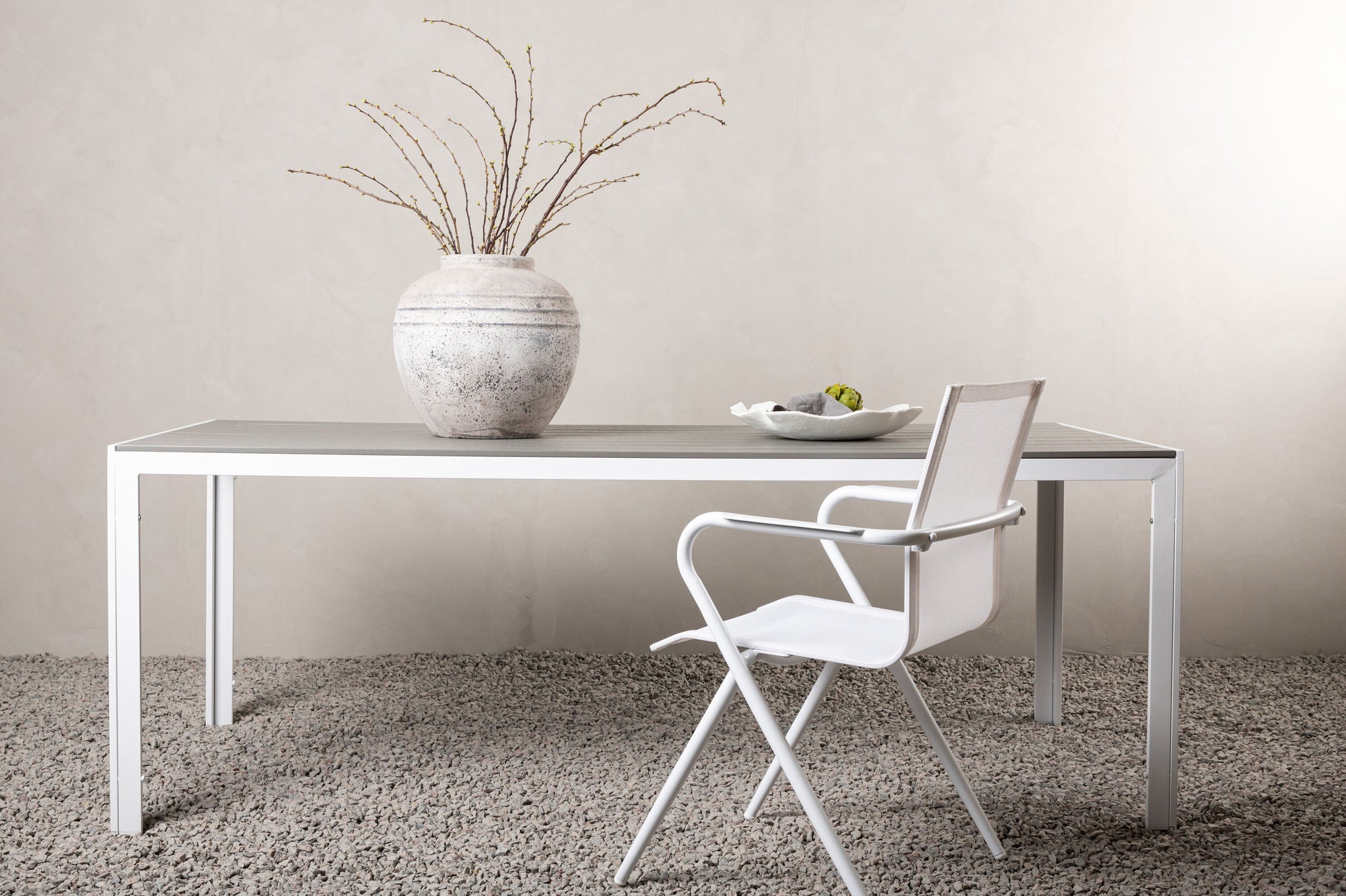 Venture Home Break bord 205*90 - White/Grey