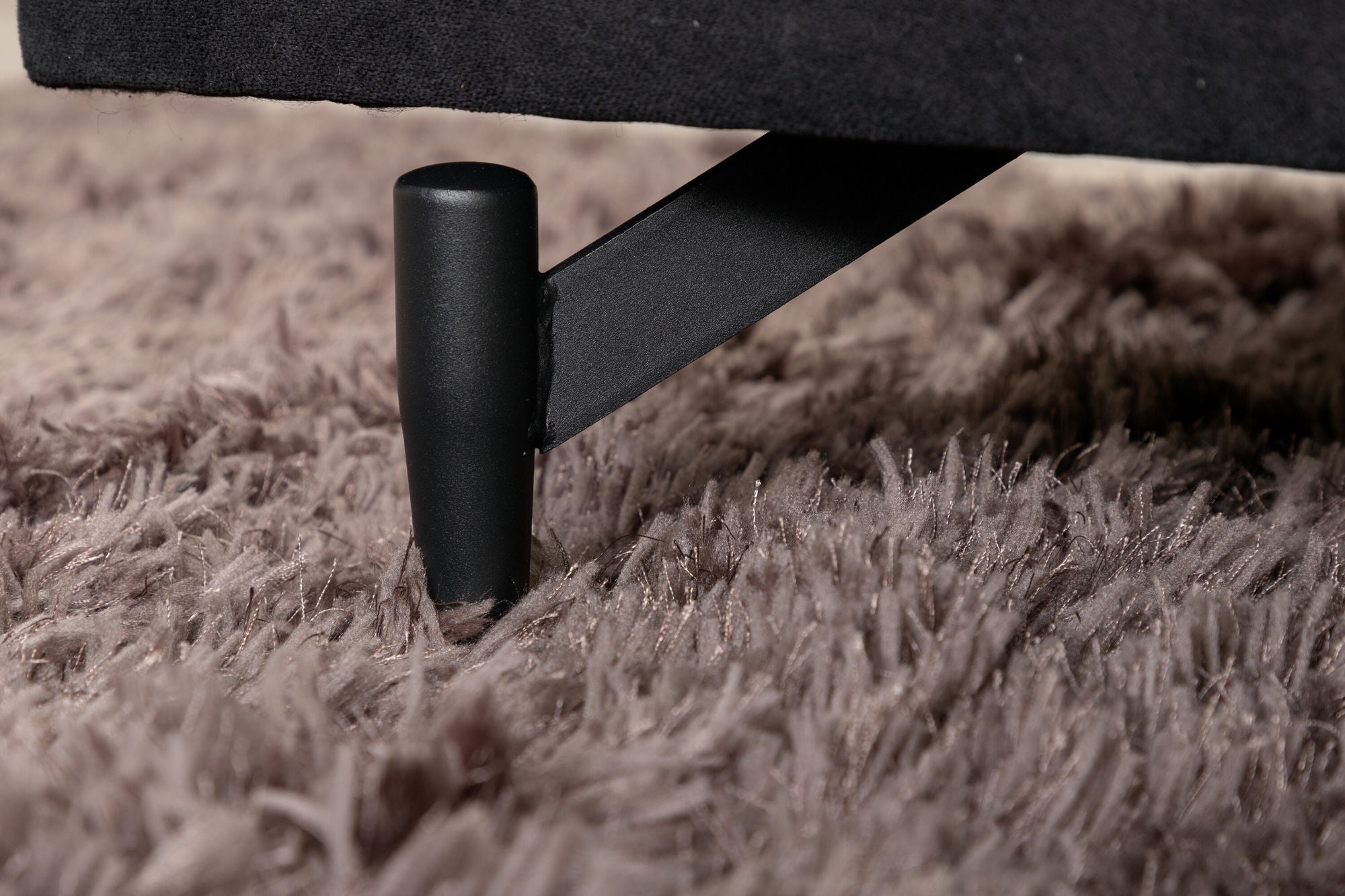 Venture Home Sofia Single Sofa - Black / Black Fabric