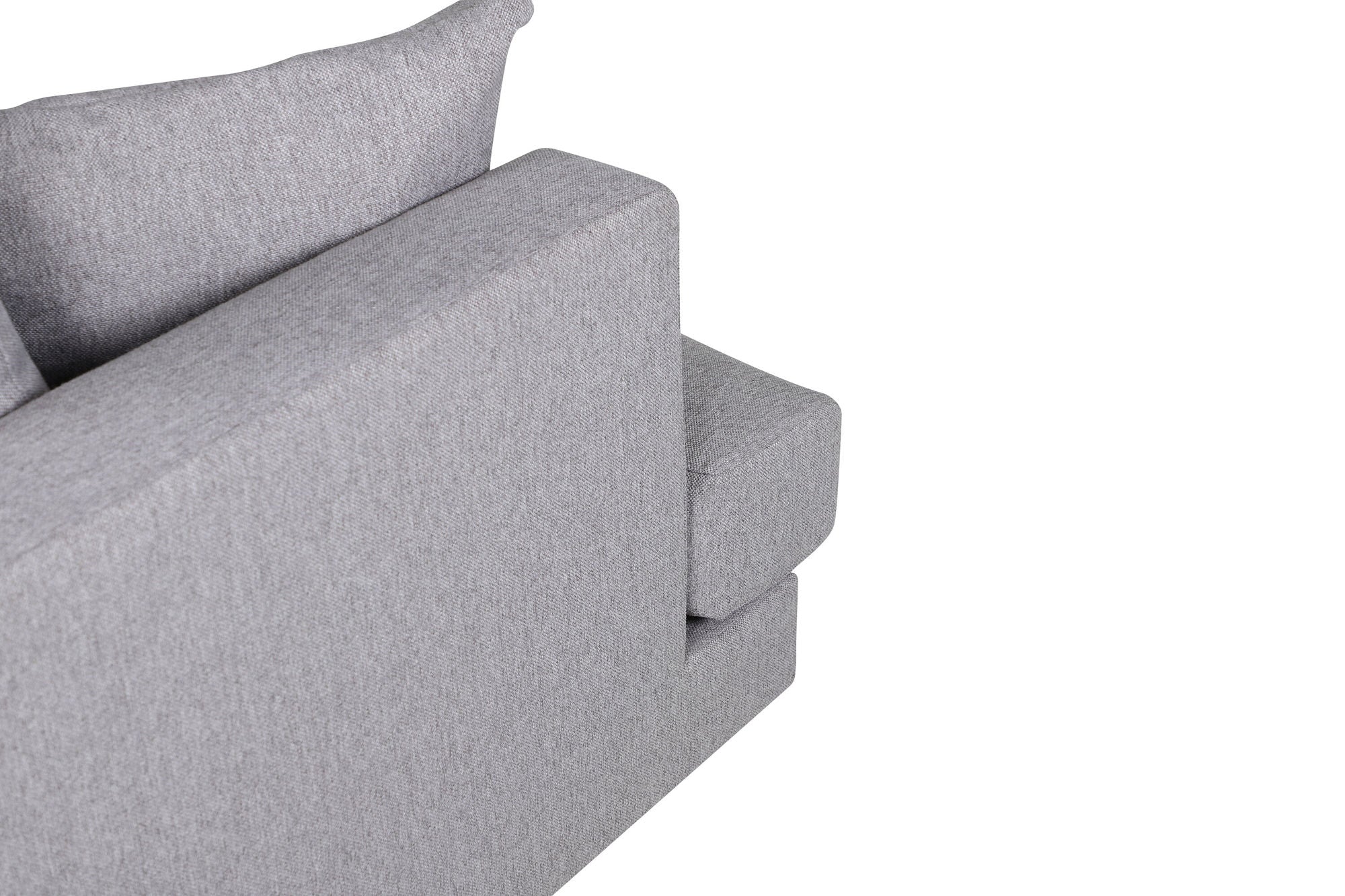 Venture Home Sofia Single Sofa - Black / Grey Fabric