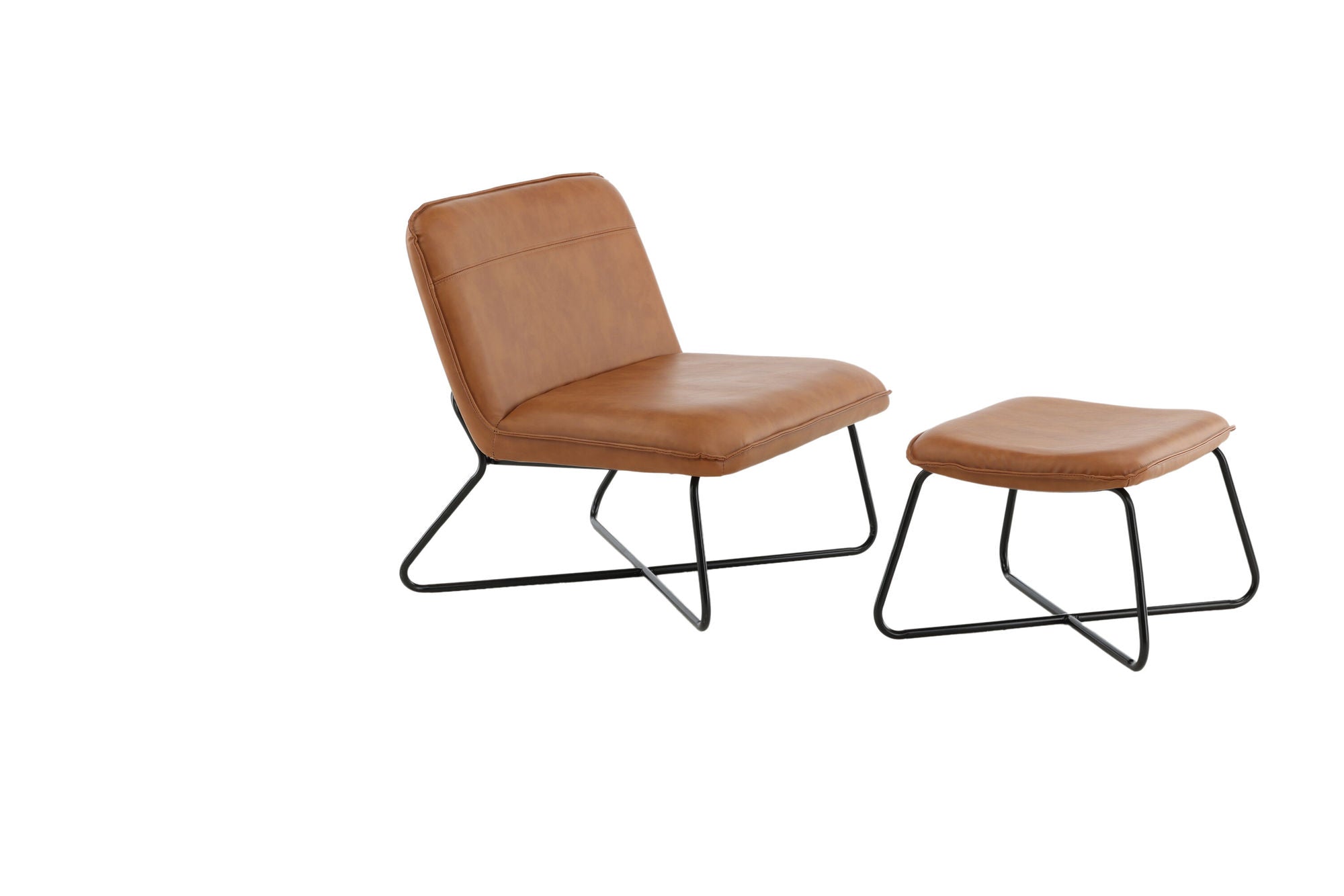 Venture Home X-Lounge stol - Brown PU