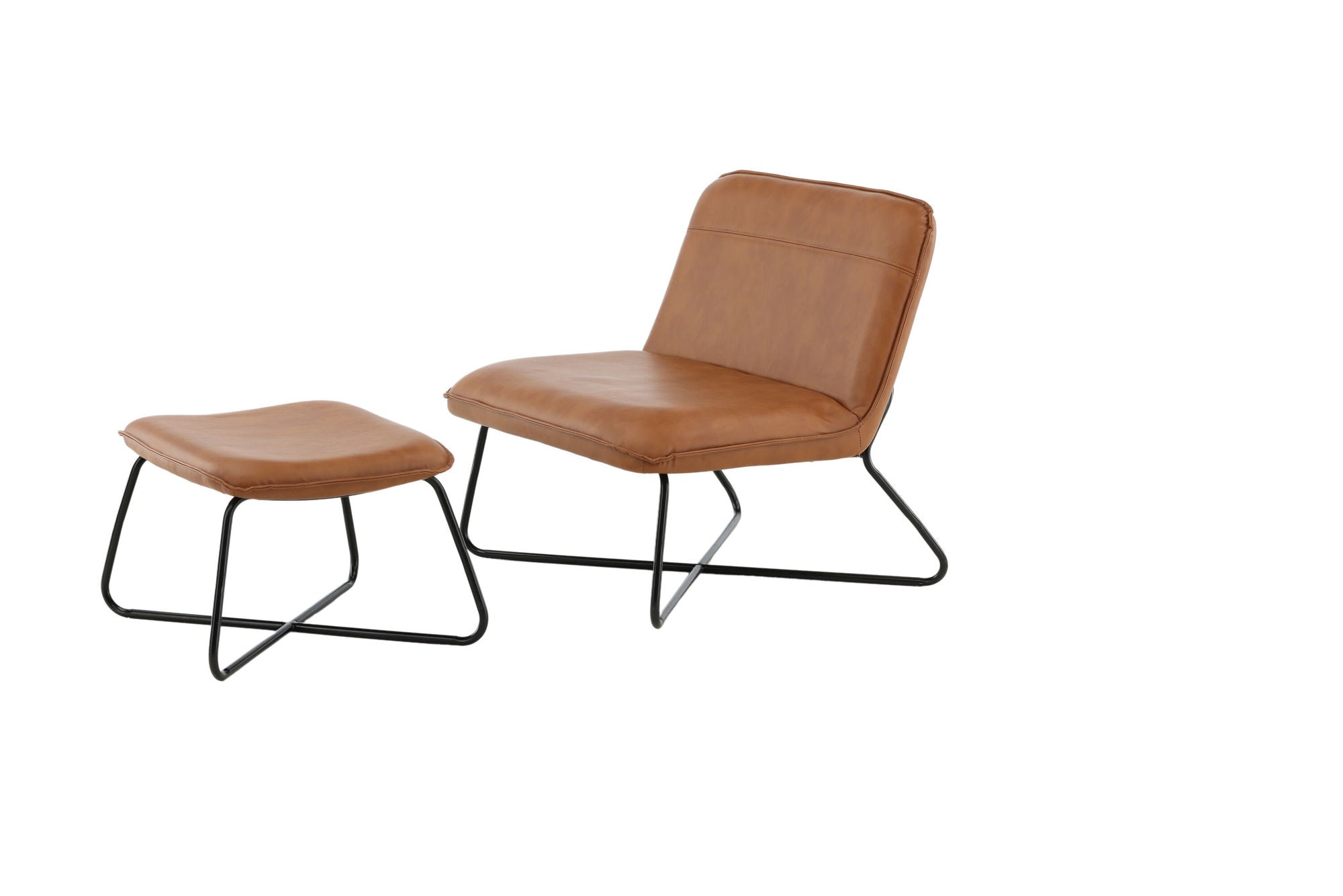 Venture Home X-Lounge stol - Brown PU