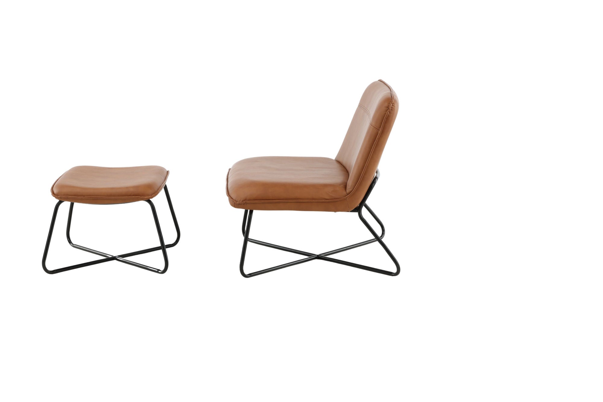 Venture Home X-Lounge stol - Brown PU