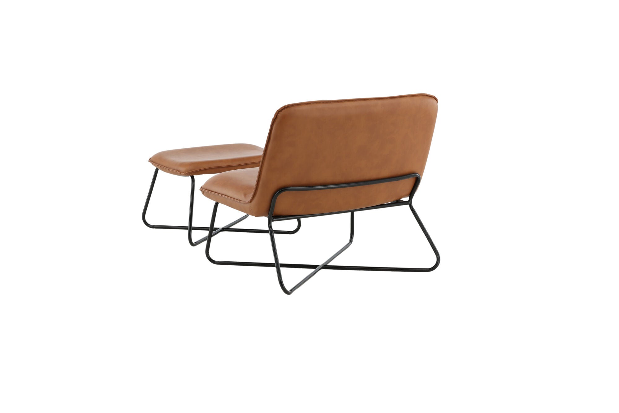 Venture Home X-Lounge stol - Brown PU
