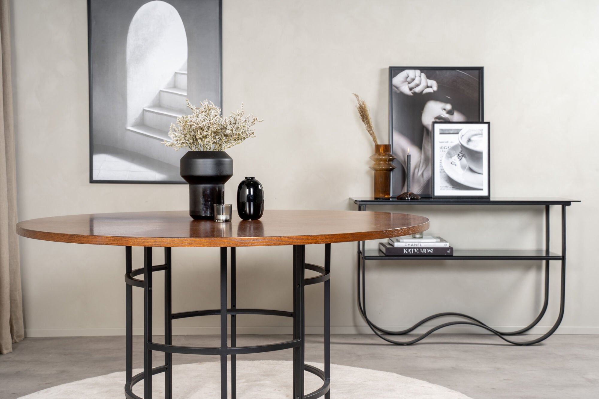 Furniture Fashion Copenhagen - spisebord round - Brown / Black
