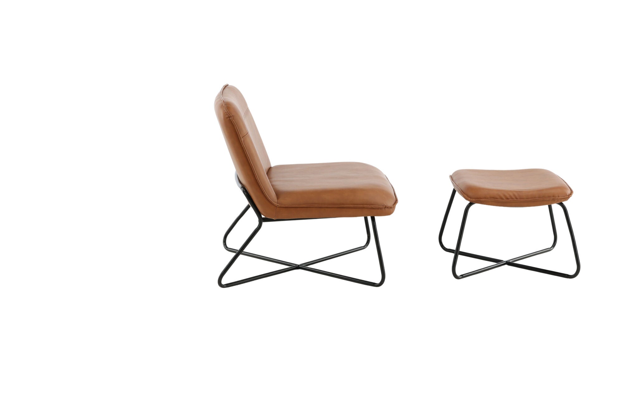 Venture Home X-Lounge stol - Brown PU