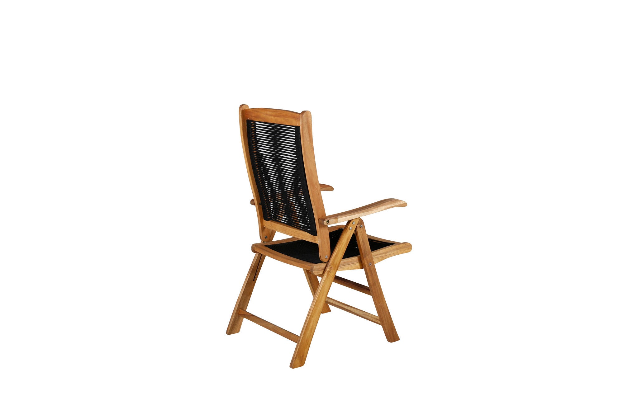 Venture Home Peter 5:pos stol 2-pack - Black Rope / Acacia