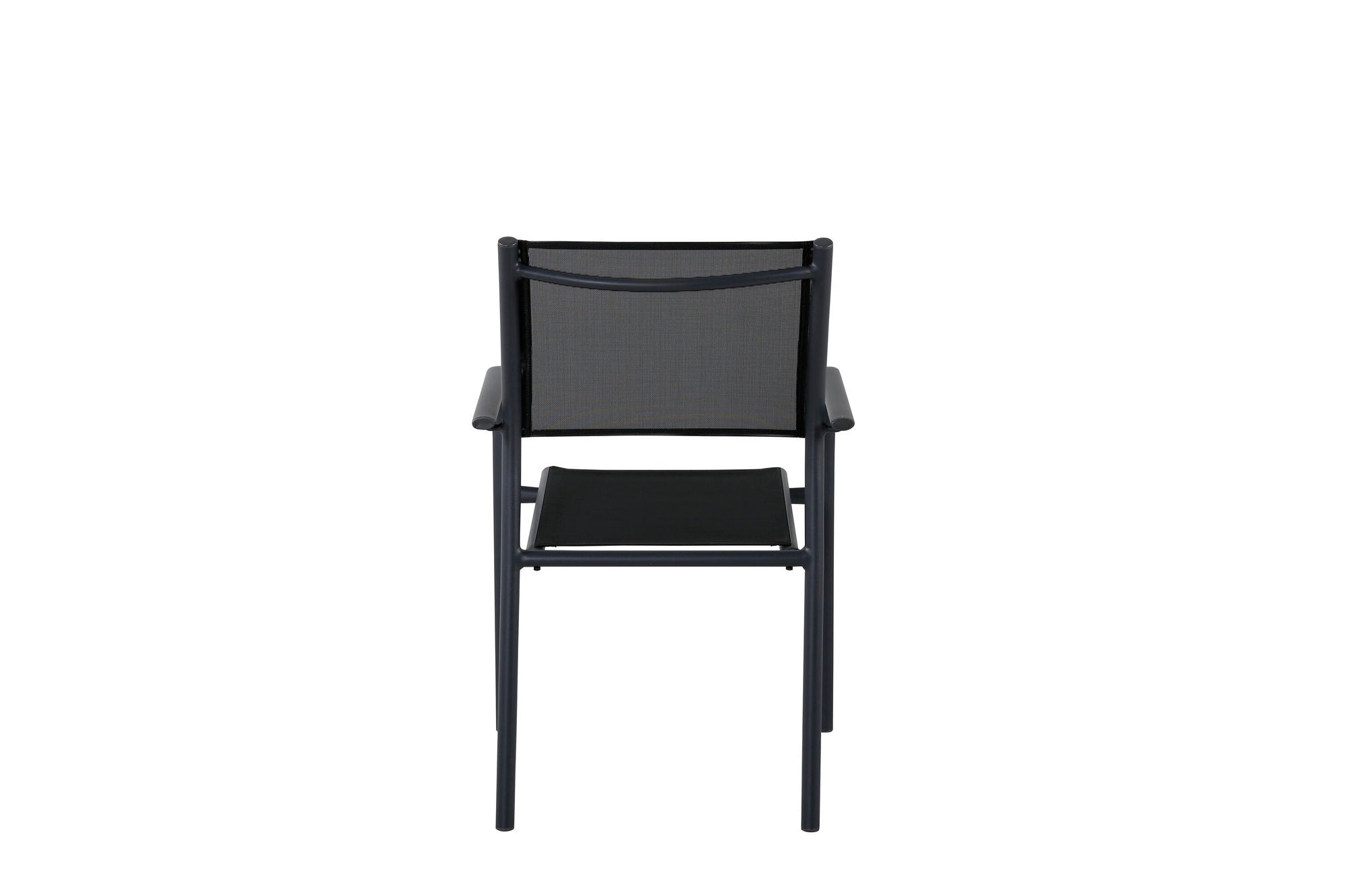 Venture Home Santorini Arm stol (Stackable) 2-pack - Black Alu / Black Textilene