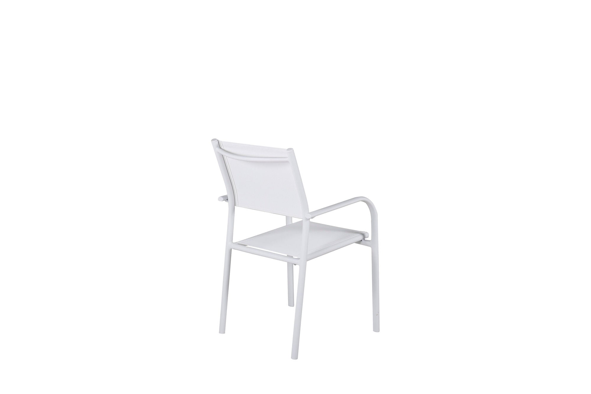 Venture Home Santorini Arm stol (Stackable) 2-pack - White Alu / White Textilene