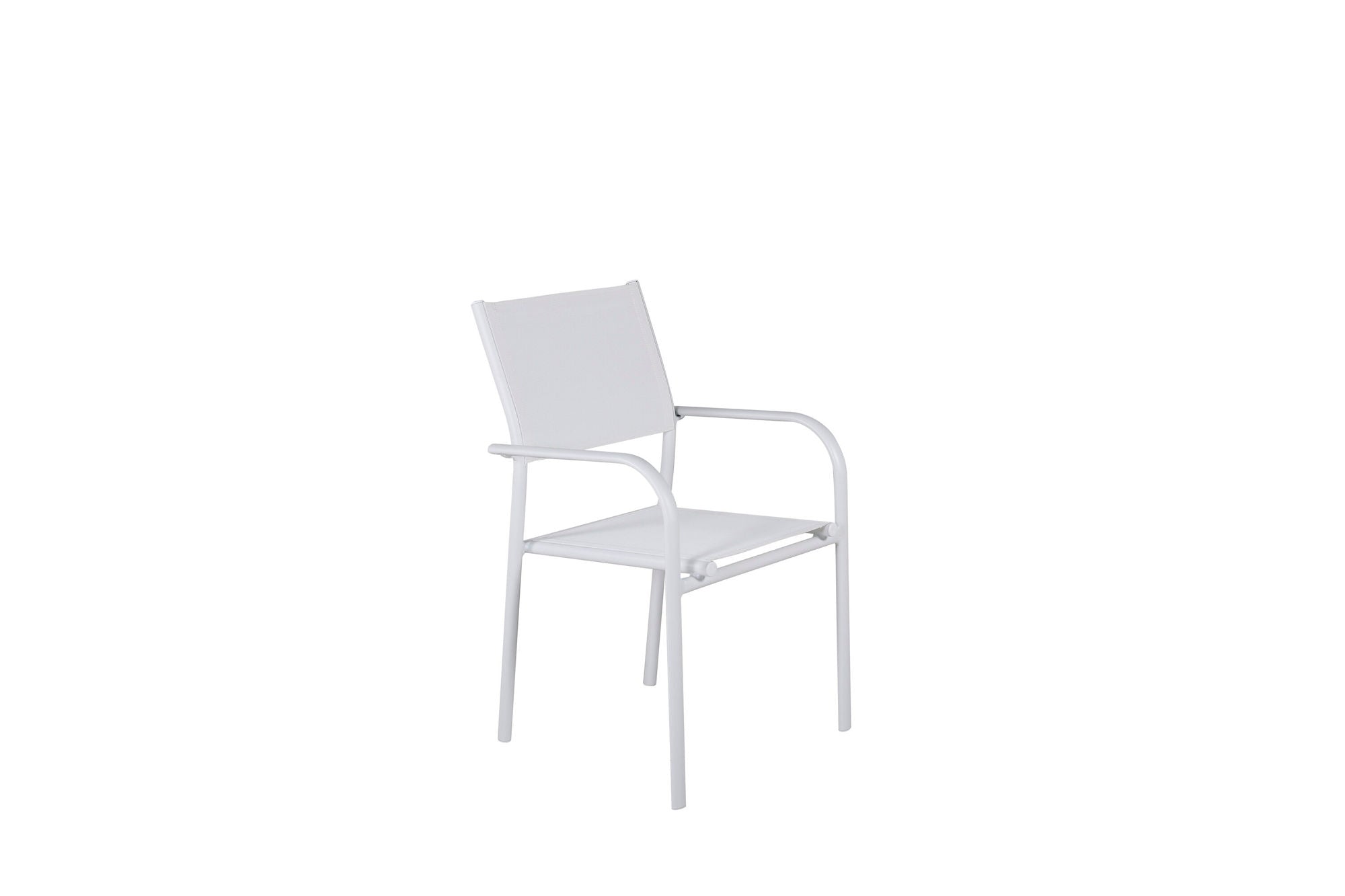 Venture Home Santorini Arm stol (Stackable) 2-pack - White Alu / White Textilene