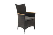 Venture Home Malin Arm stol with cushion - Black / Teak