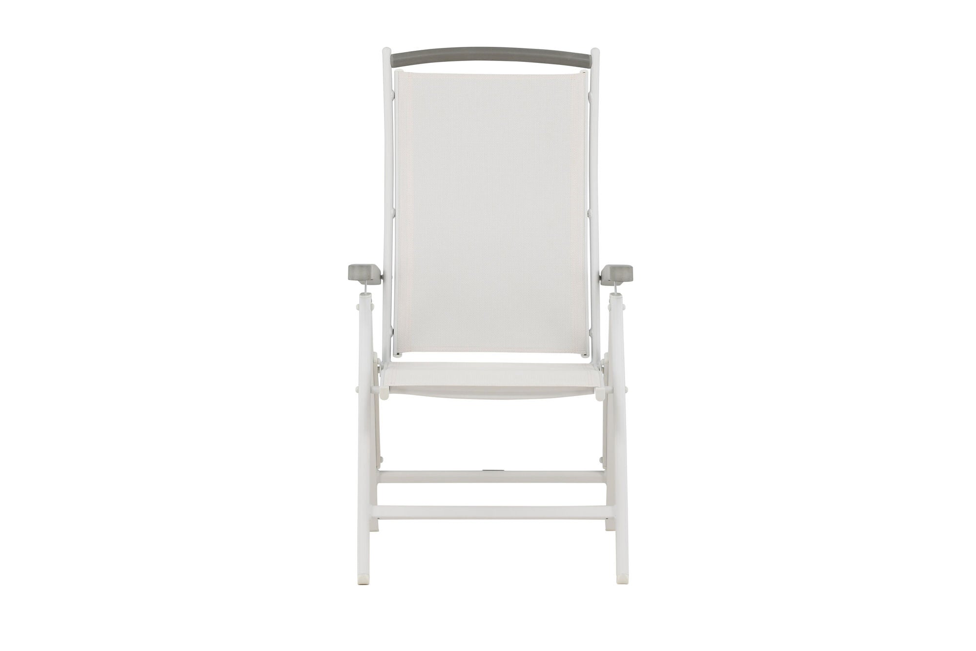Venture Home Albany 5:pos Stol 2-pack - Vit Aluminium/Vit Textilene/Aintwood