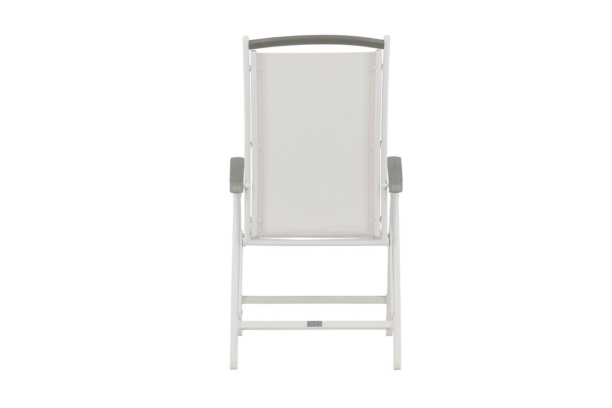 Venture Home Albany 5:pos Stol 2-pack - Vit Aluminium/Vit Textilene/Aintwood