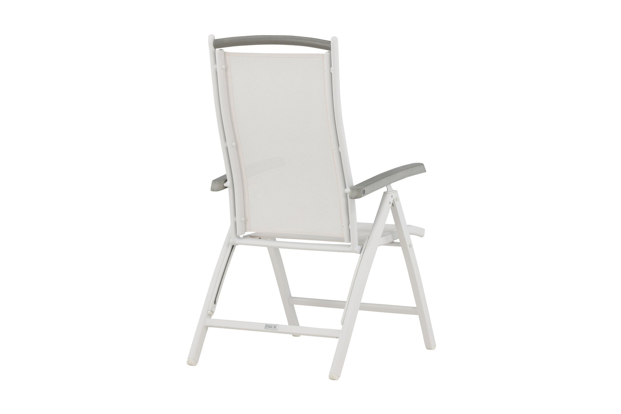 Venture Home Albany 5:pos Stol 2-pack - Vit Aluminium/Vit Textilene/Aintwood