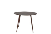 Venture Home Plaza rund bord 100 cm - Walnut top - Walnut legs