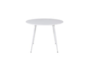 Venture Home Plaza rund bord 100 cm - White top / White Legs