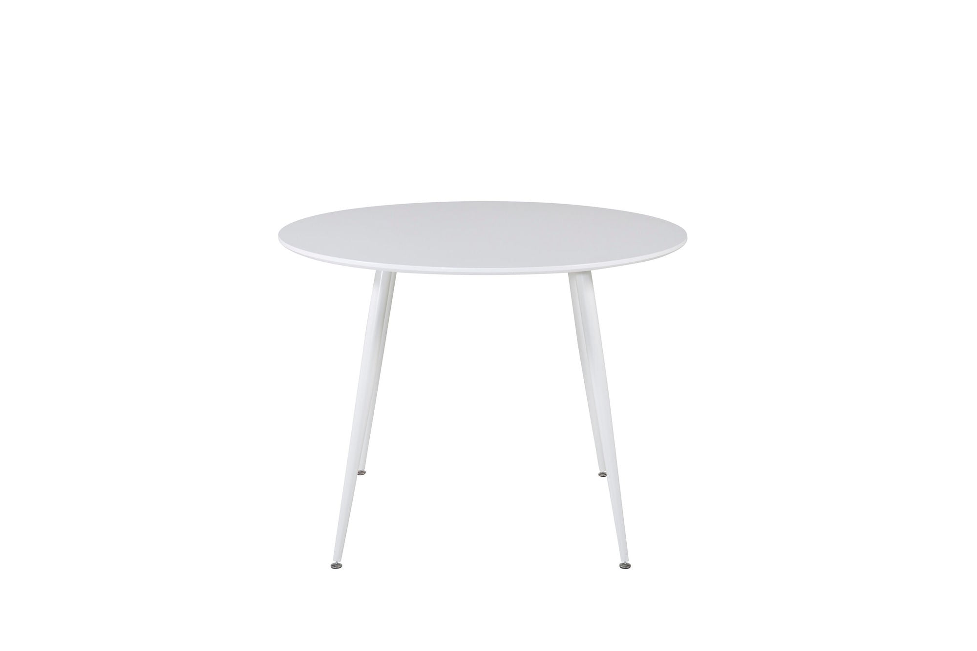 Venture Home Plaza rund bord 100 cm - White top / White Legs