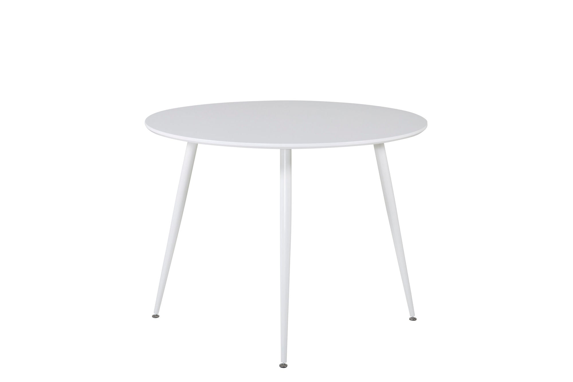 Venture Home Plaza rund bord 100 cm - White top / White Legs