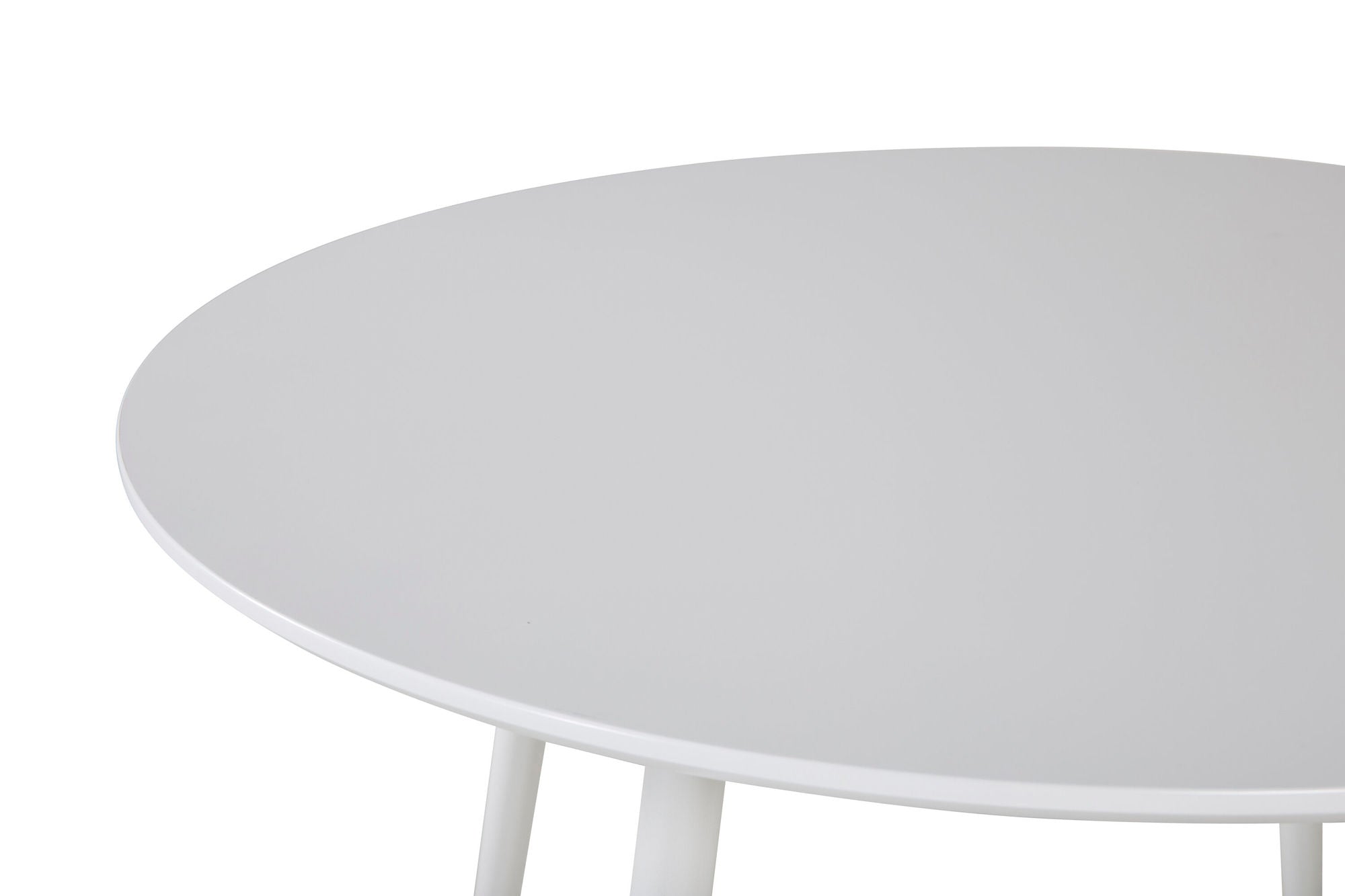 Venture Home Plaza rund bord 100 cm - White top / White Legs