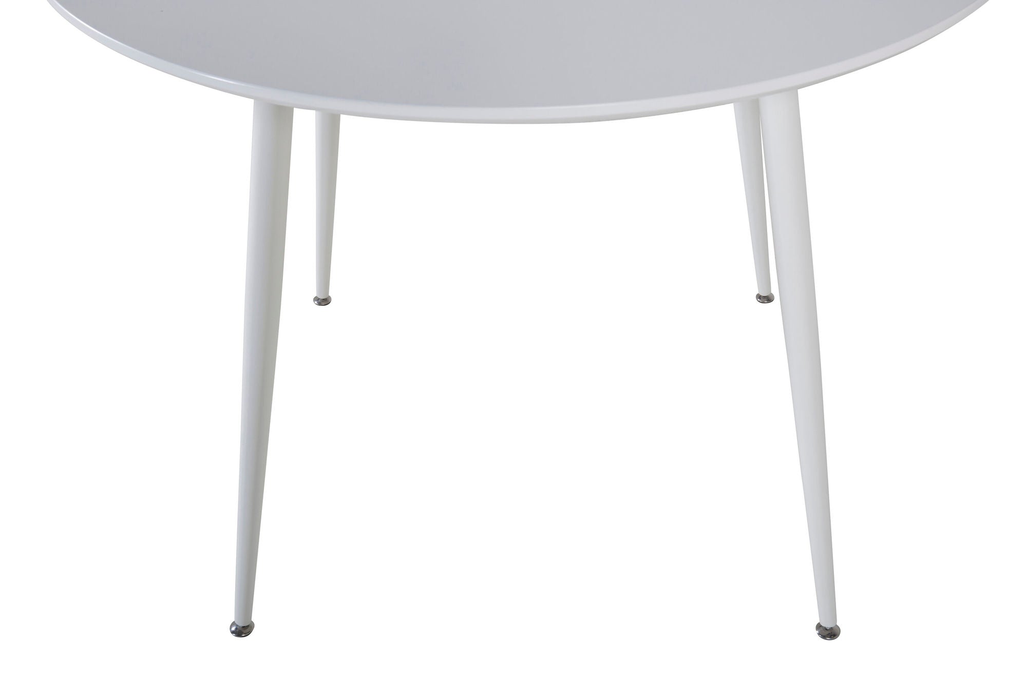 Venture Home Plaza rund bord 100 cm - White top / White Legs