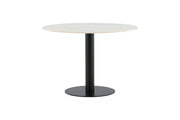 Venture Home Estelle spisebord round 106cm White marble / Black Legs