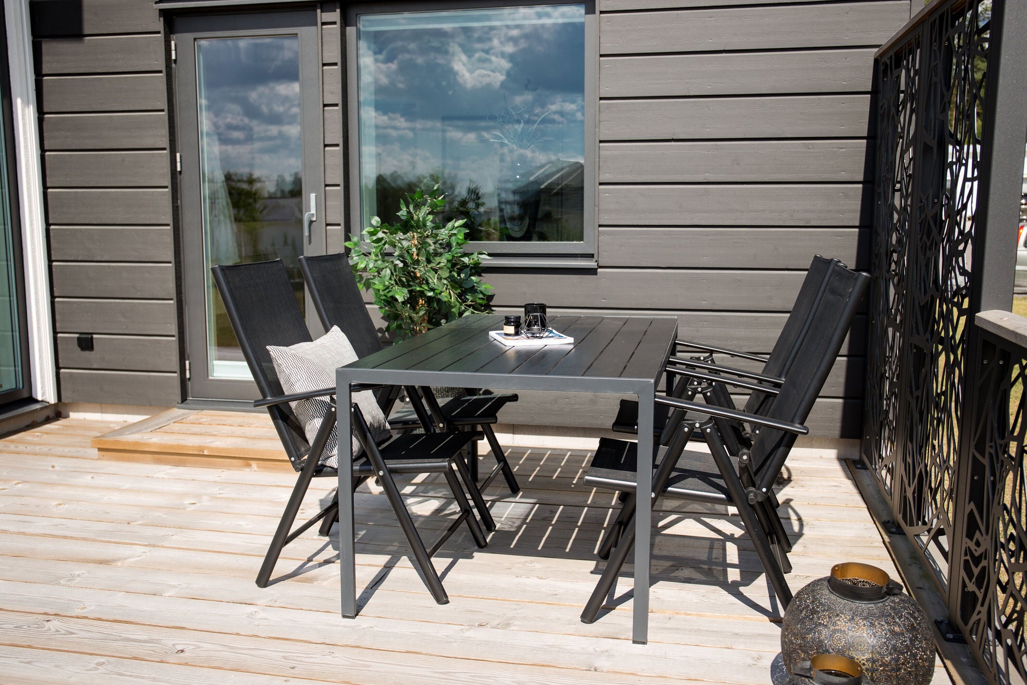 Venture Home Break 5:pos stol 2-pack - Black/Black