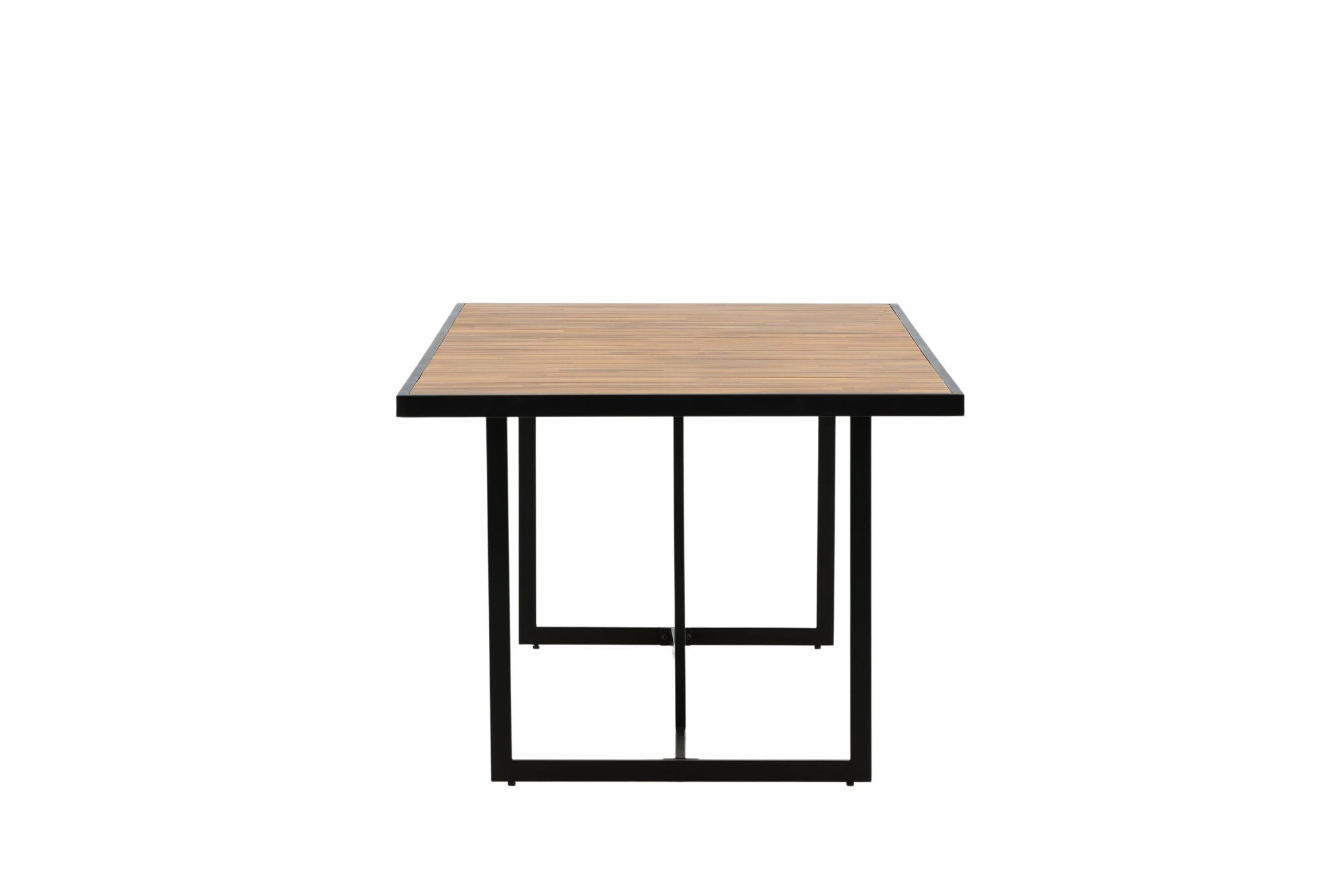 Venture Home Khung spisebord - Black Steel / Acacia (teklook) - 200*100cm