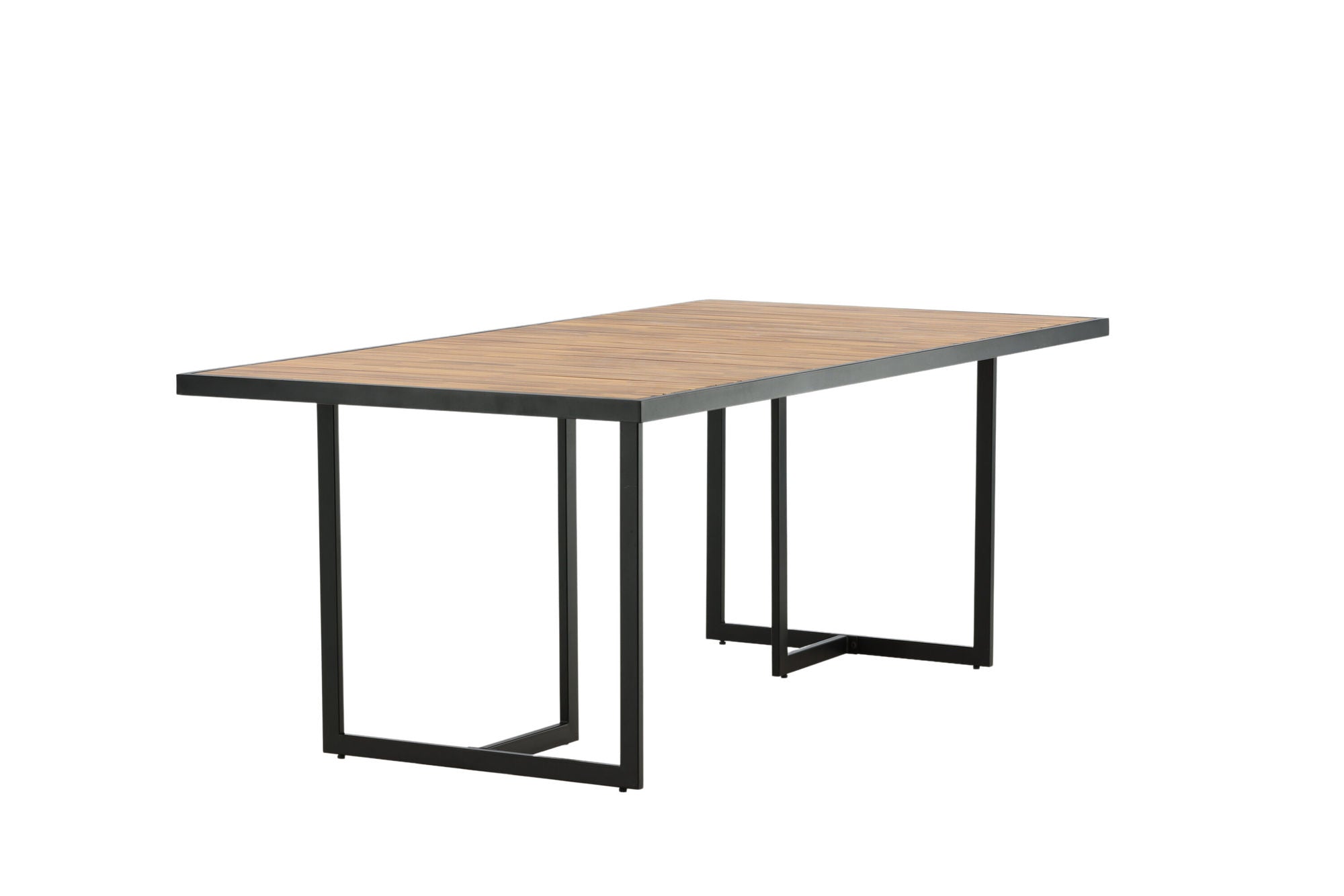 Venture Home Khung spisebord - Black Steel / Acacia (teklook) - 200*100cm
