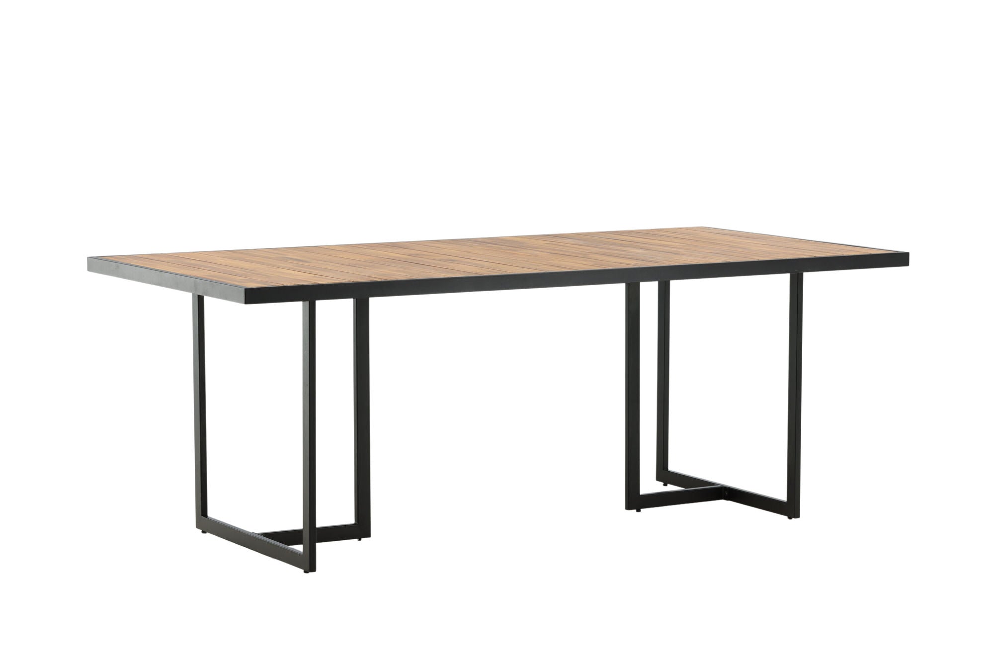 Venture Home Khung spisebord - Black Steel / Acacia (teklook) - 200*100cm