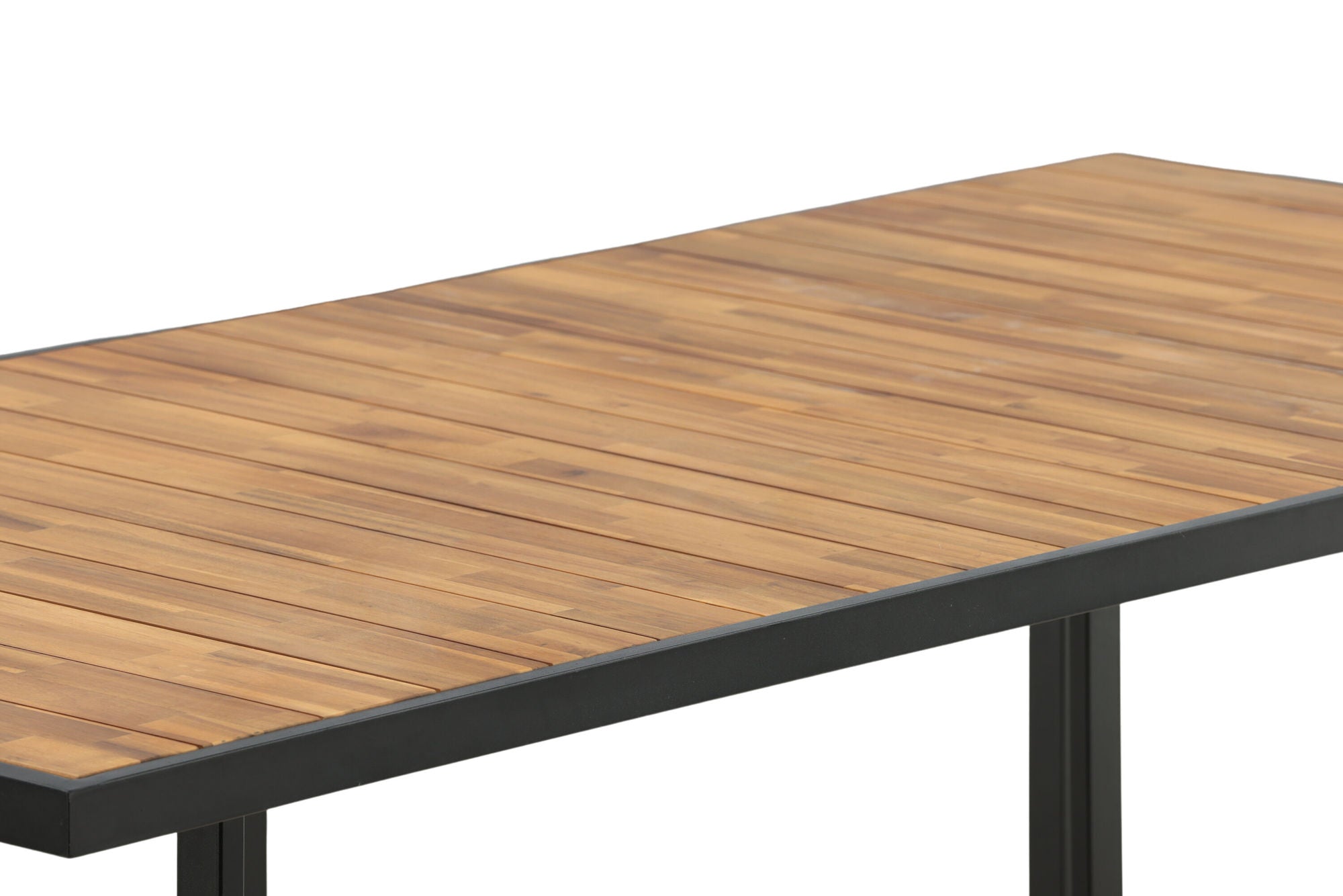 Venture Home Khung spisebord - Black Steel / Acacia (teklook) - 200*100cm