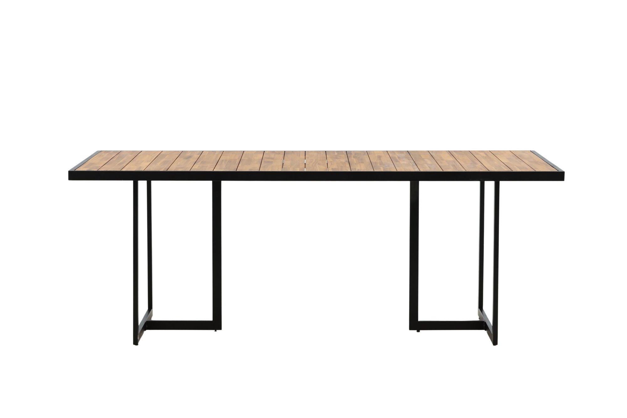 Venture Home Khung spisebord - Black Steel / Acacia (teklook) - 200*100cm