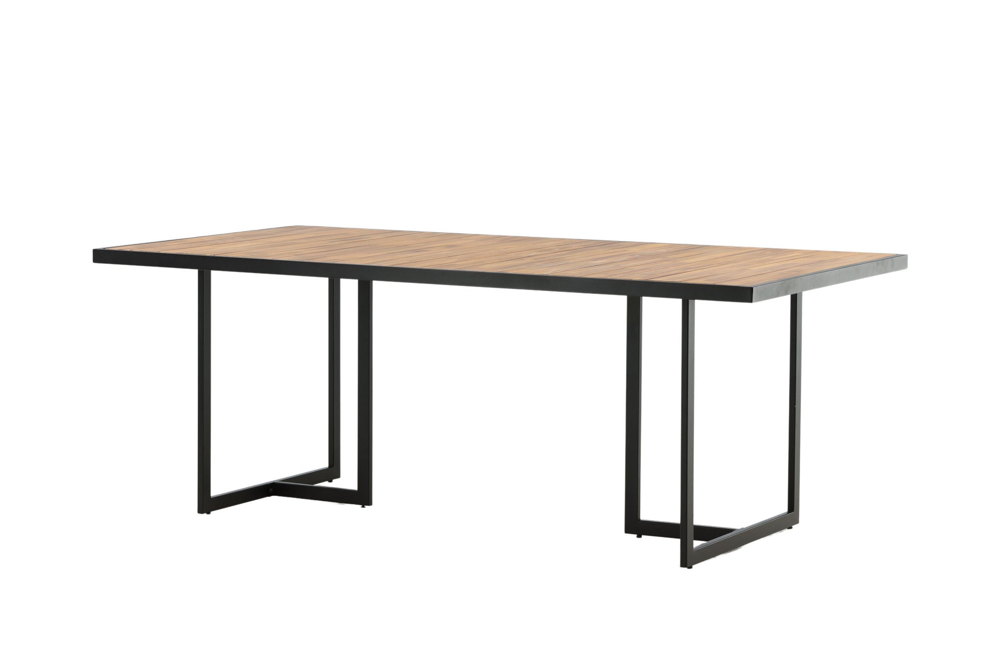 Venture Home Khung spisebord - Black Steel / Acacia (teklook) - 200*100cm