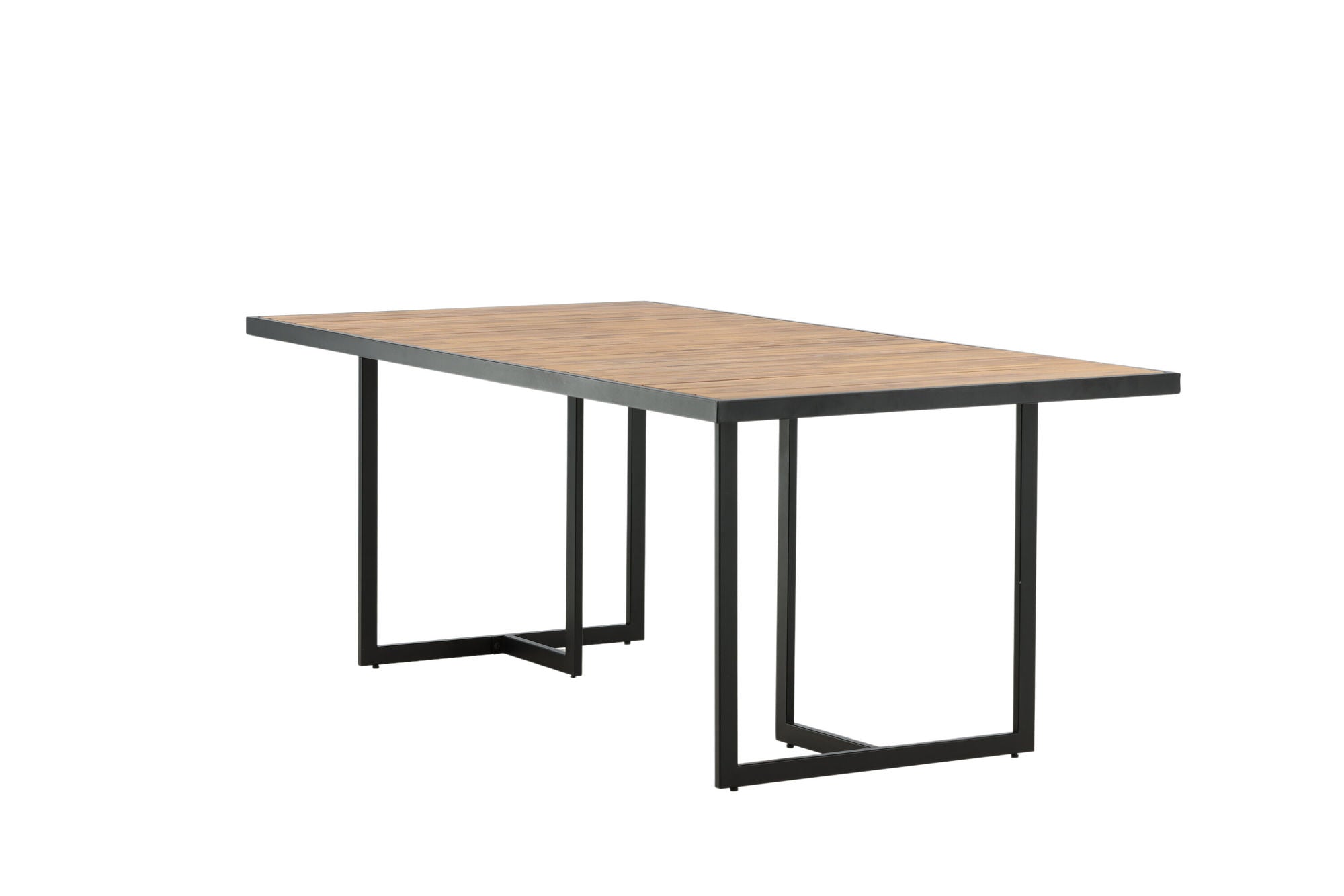 Venture Home Khung spisebord - Black Steel / Acacia (teklook) - 200*100cm