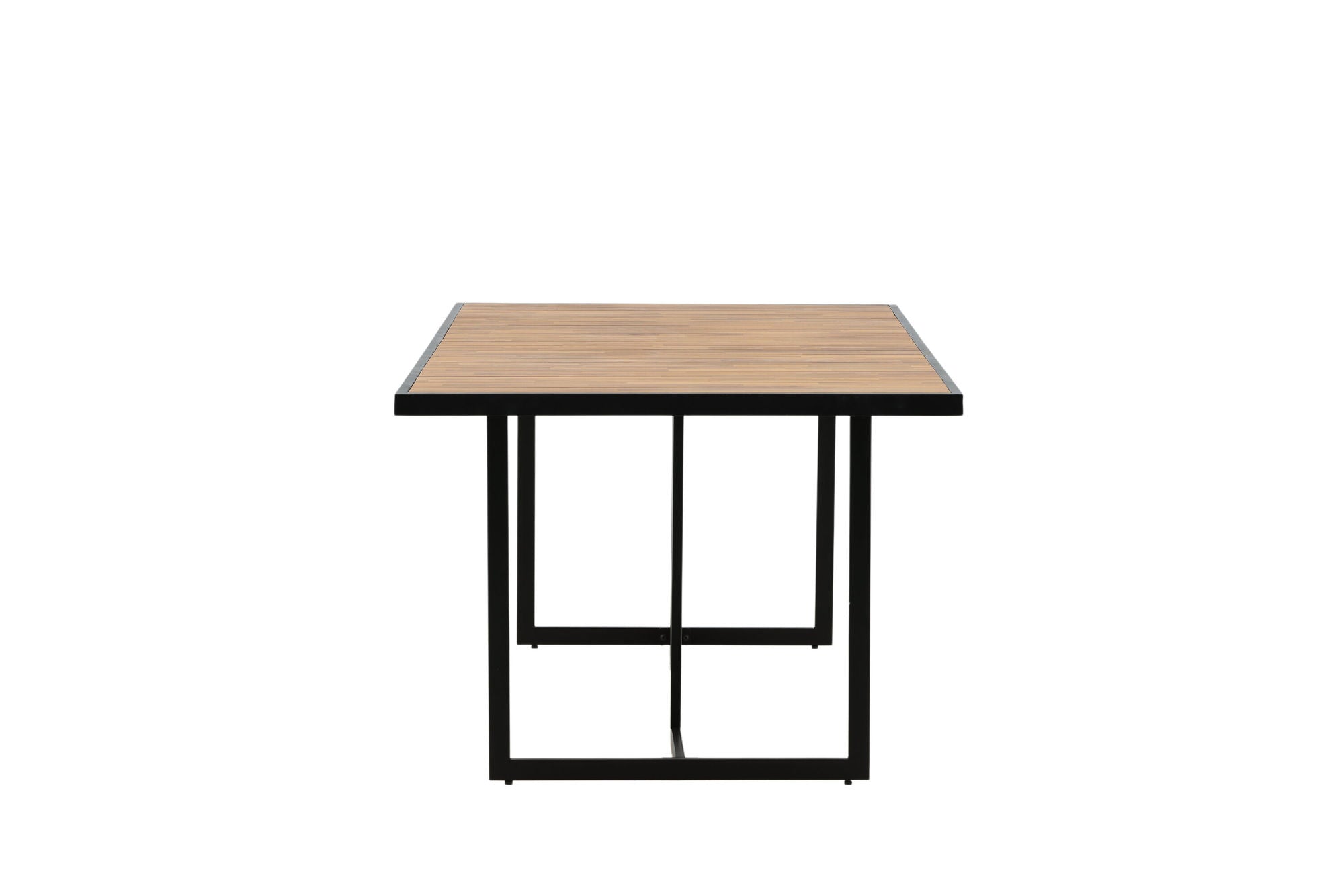 Venture Home Khung spisebord - Black Steel / Acacia (teklook) - 200*100cm