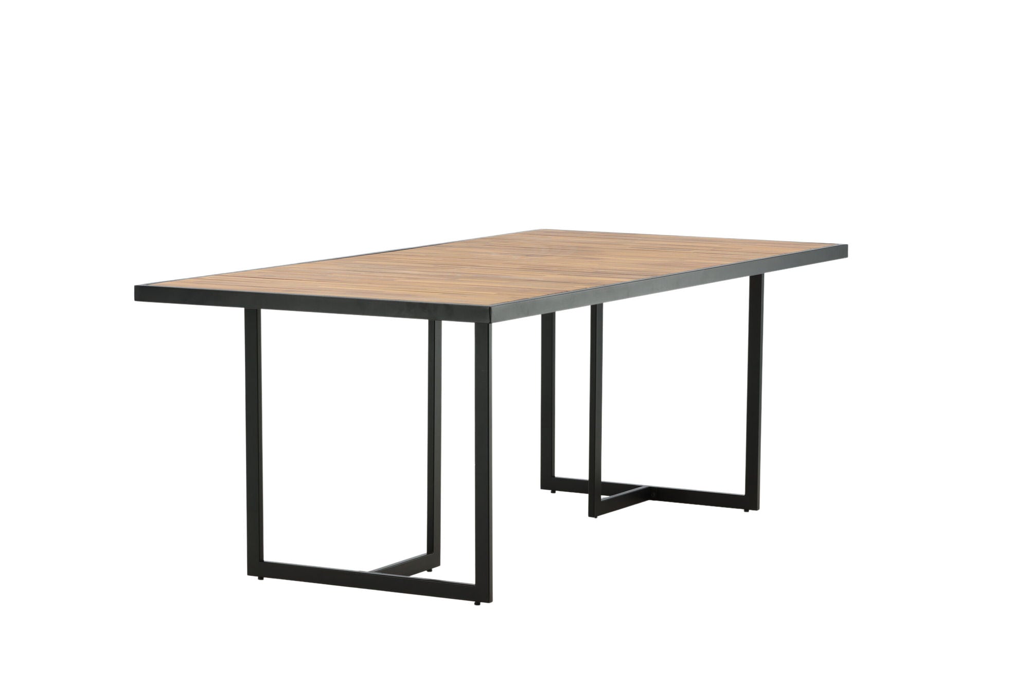 Venture Home Khung spisebord - Black Steel / Acacia (teklook) - 200*100cm