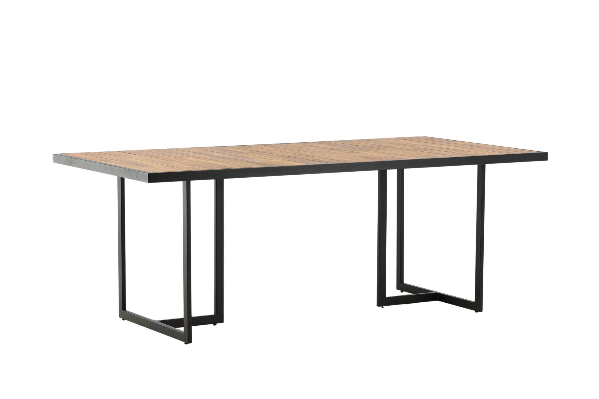 Venture Home Khung spisebord - Black Steel / Acacia (teklook) - 200*100cm