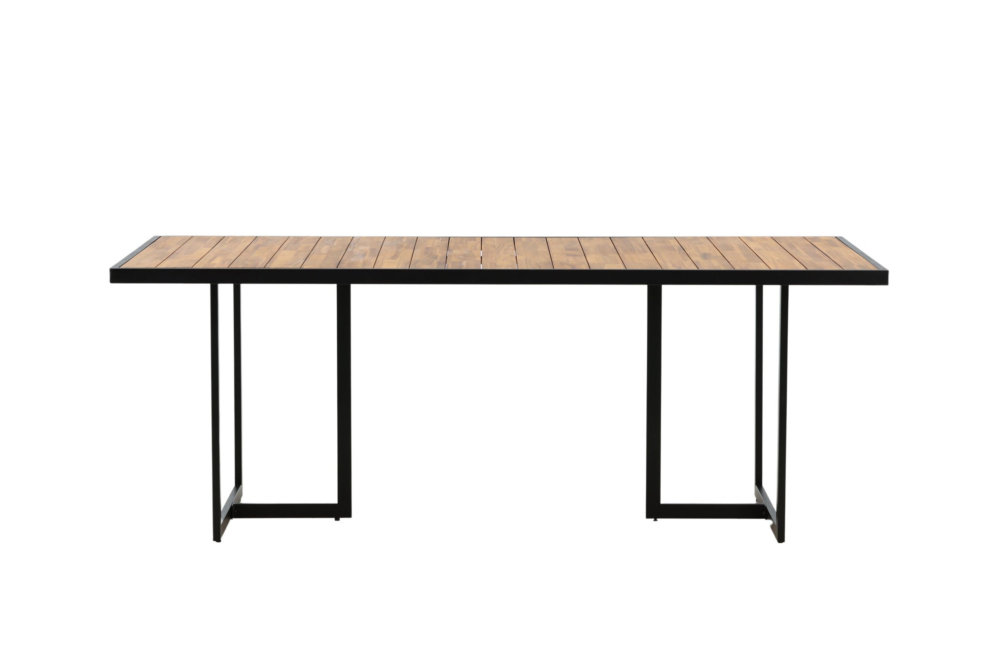 Venture Home Khung spisebord - Black Steel / Acacia (teklook) - 200*100cm