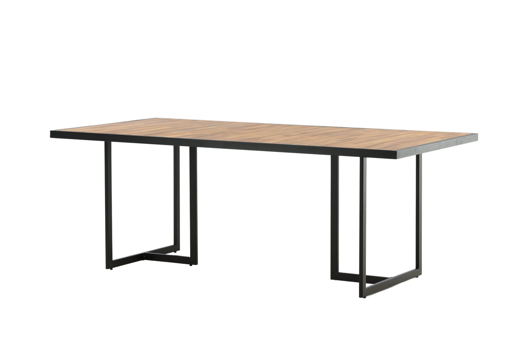 Venture Home Khung spisebord - Black Steel / Acacia (teklook) - 200*100cm