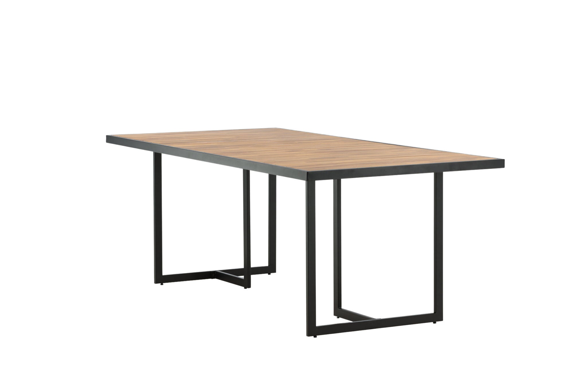 Venture Home Khung spisebord - Black Steel / Acacia (teklook) - 200*100cm