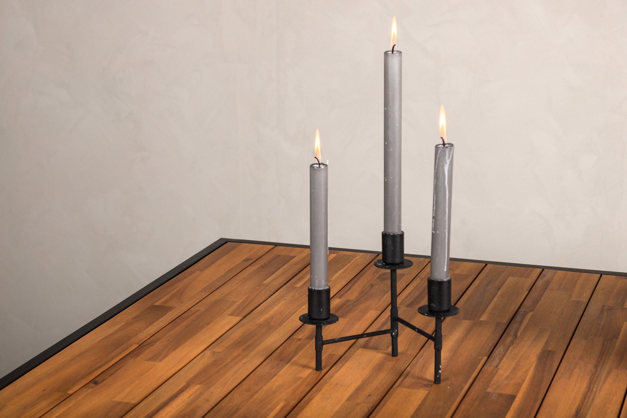 Venture Home Khung spisebord - Black Steel / Acacia (teklook) - 200*100cm