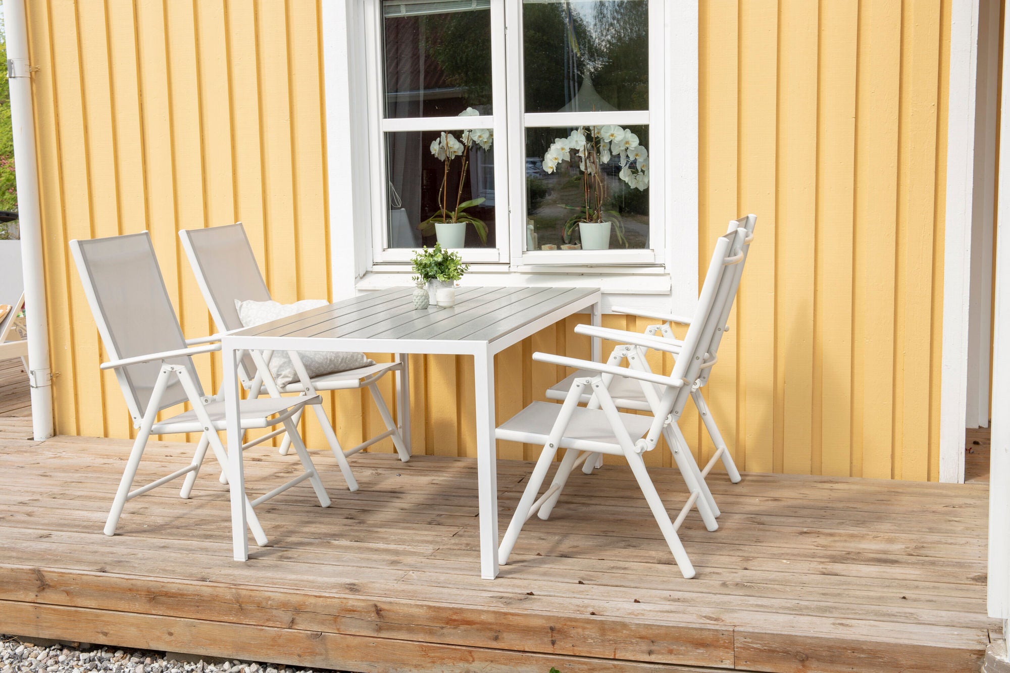 Venture Home Break 5:pos stol 2-pack - White/Grey