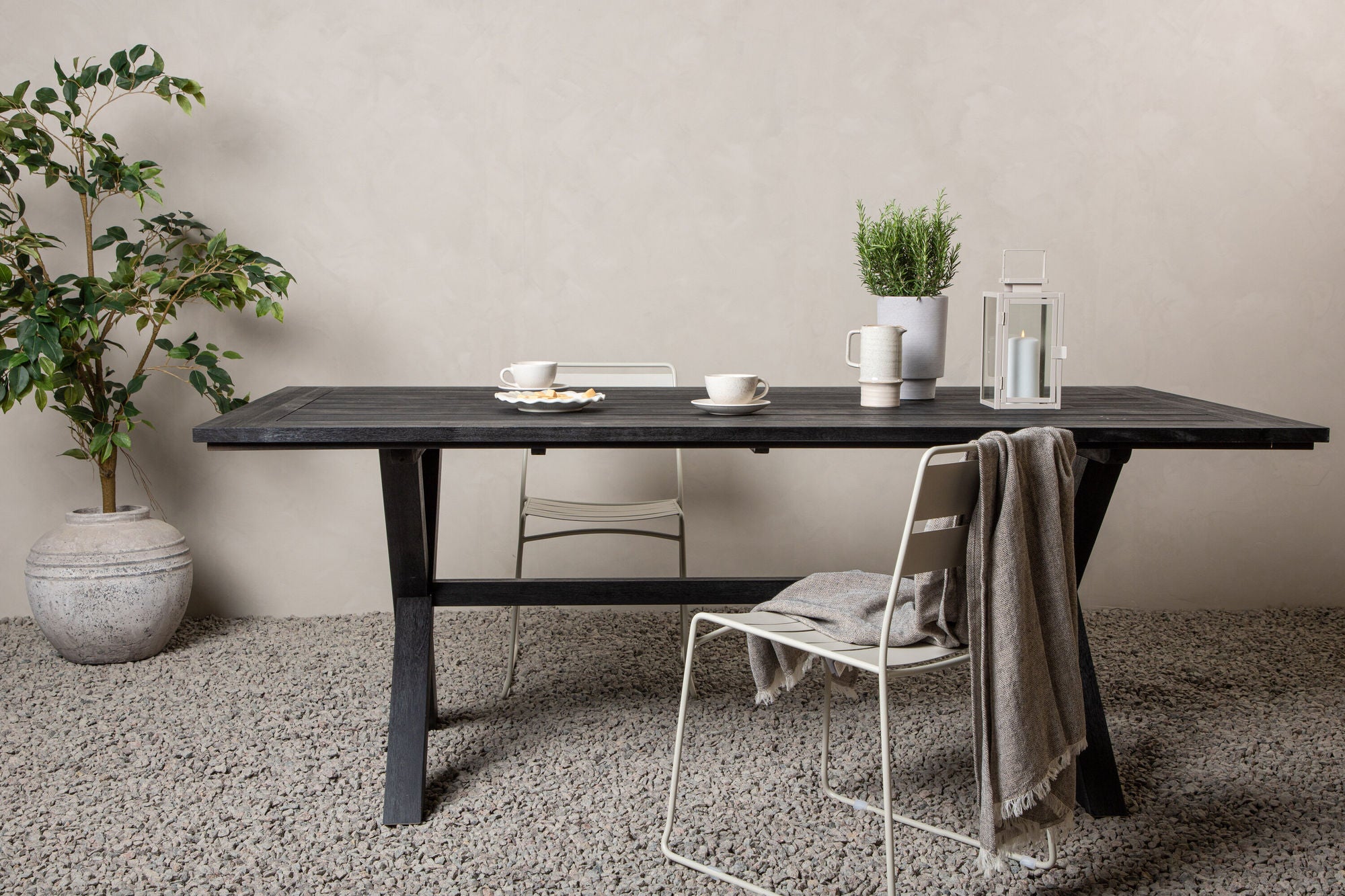 Venture Home Rives spisebord 200*100cm - Black Acacia